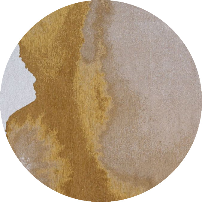 Louis De Poortere Meditation Lagoon Round Rug - 9333 Sunset
