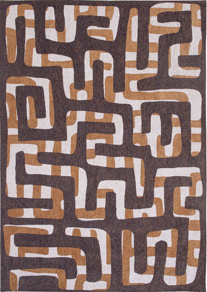 Louis De Poortere Craft Kuba Rug - 9335 Bison