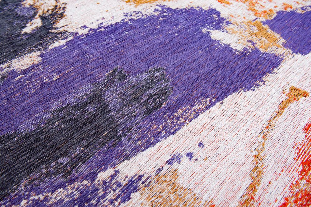 Louis De Poortere Gallery Fresque Rug - 9342 Purple Game