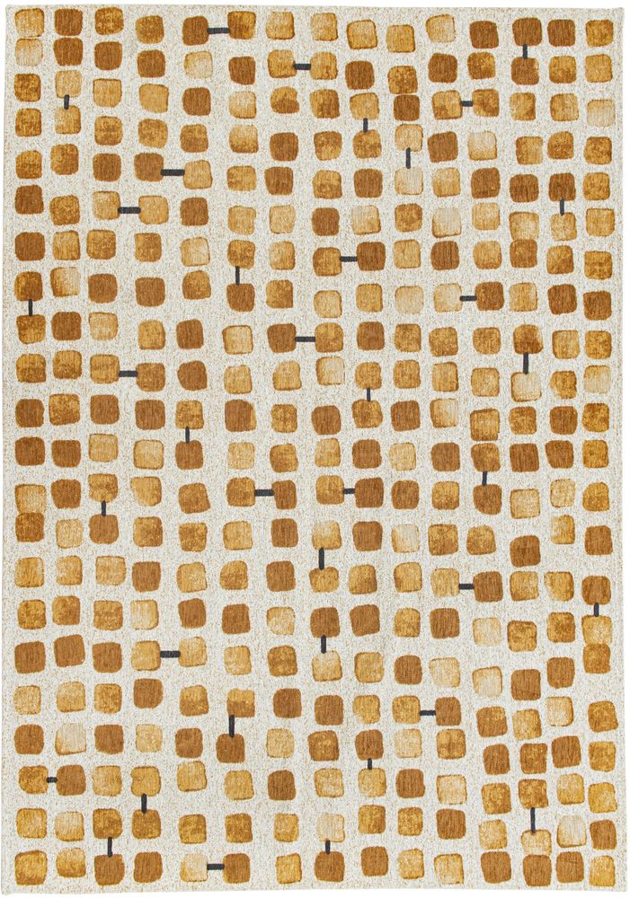 Louis De Poortere Craft Cobblestone Rug - 9346 Peach Party