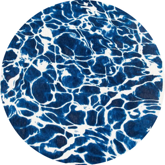 Louis De Poortere Meditation Swim Round Rug - 9351 Surf