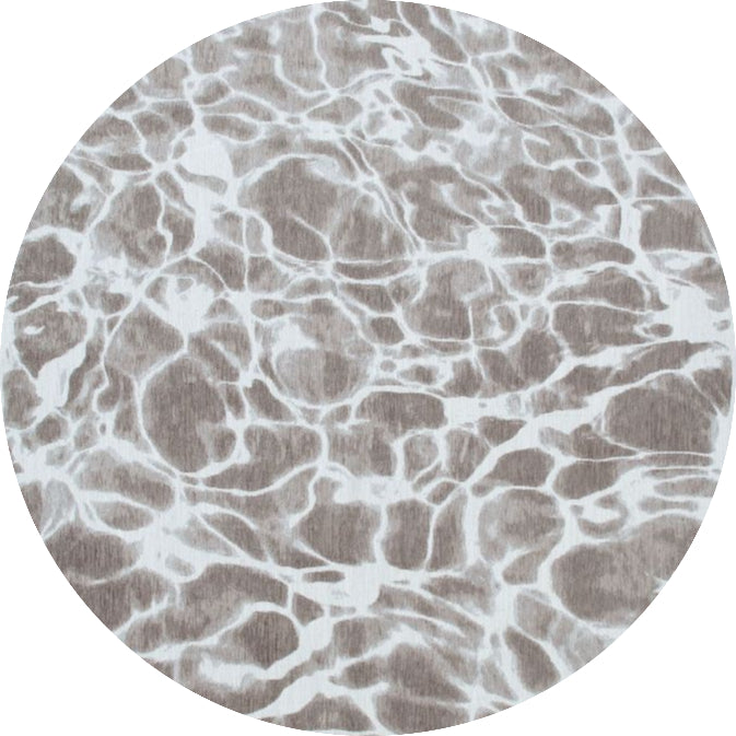 Louis De Poortere Meditation Swim Round Rug - 9353 Grit