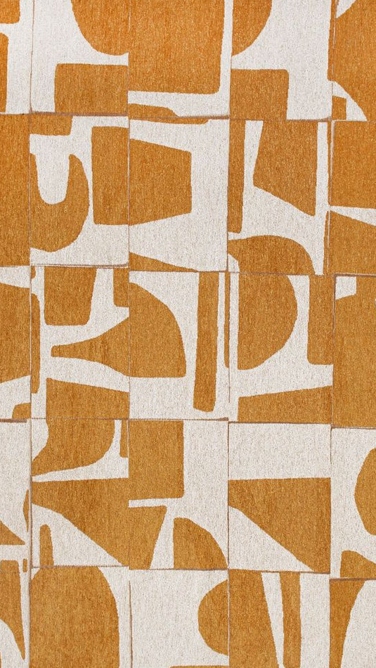 Louis De Poortere Craft Papercut Runner Rug - 9367 Curry