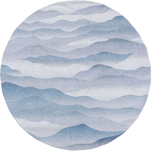 Louis De Poortere Gallery Himalaya Round Rug - 9382 Winter