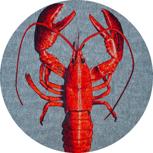 Louis De Poortere Pop Lobster Round Rug - 9389 Steam Red