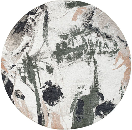 Louis De Poortere Gallery Fresque Round Rug - 9393 Indian Rice