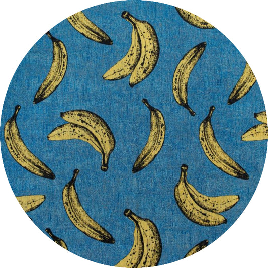Louis De Poortere Pop Banana Round Rug - 9394 California Blue