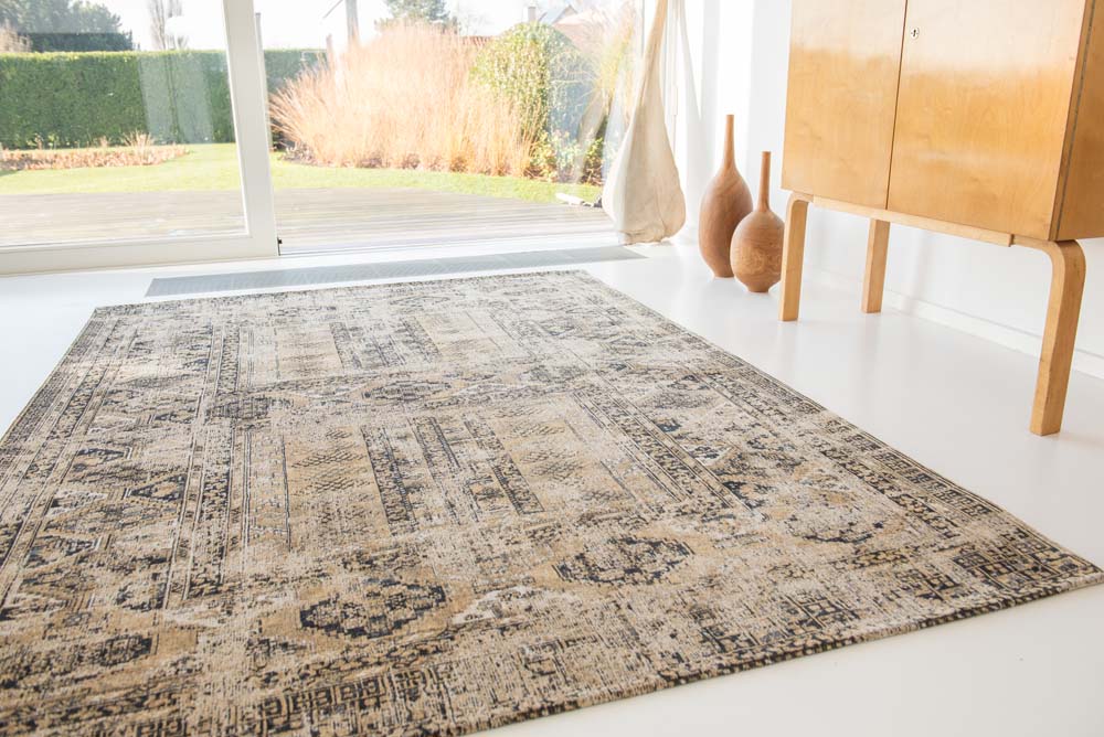 Louis De Poortere Antique Hadschlu Rug - Agha Old Gold