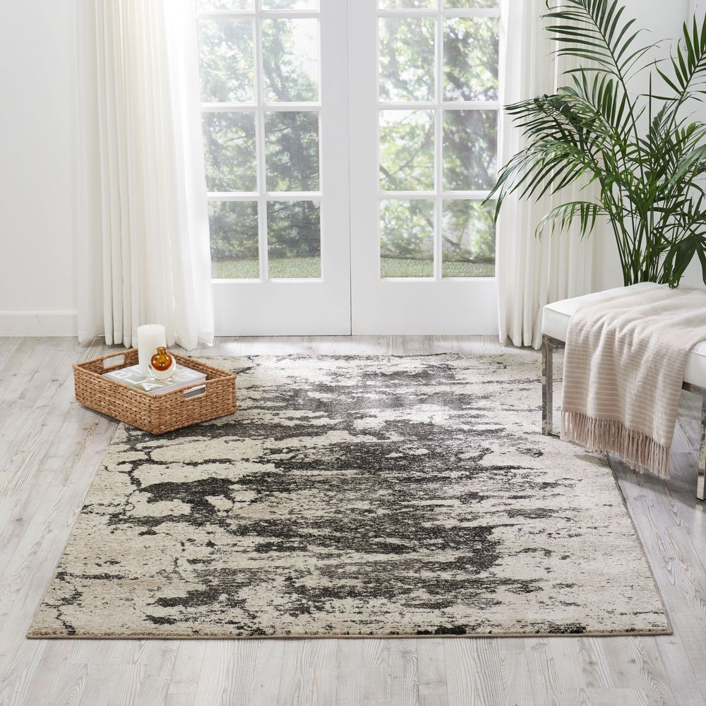 Nourison Maxell MAE07 Rug - Ivory &amp; Grey