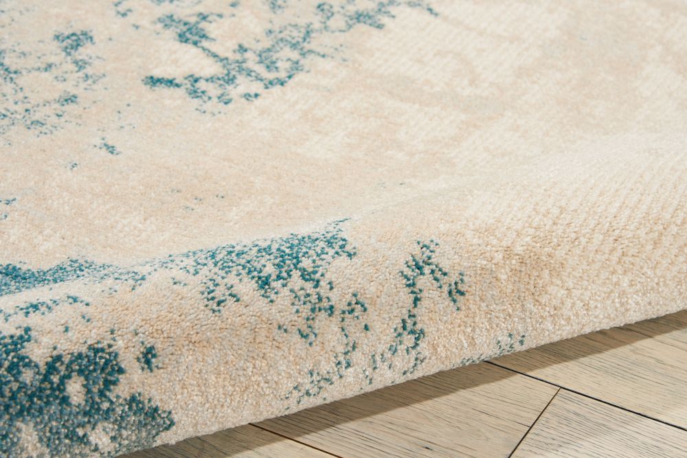 Nourison Maxell MAE13 Rug - Ivory &amp; Teal