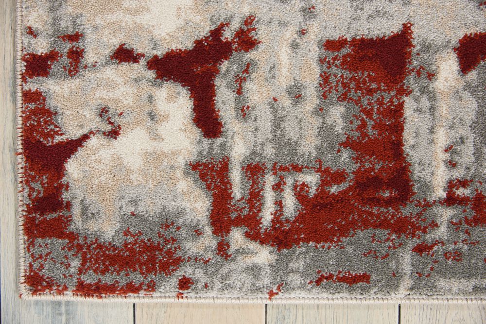 Nourison Maxell MAE14 Rug - Ivory &amp; Red