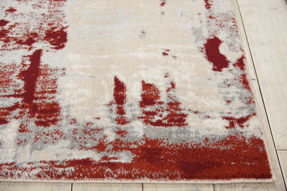 Nourison Maxell MAE14 Rug - Ivory &amp; Red