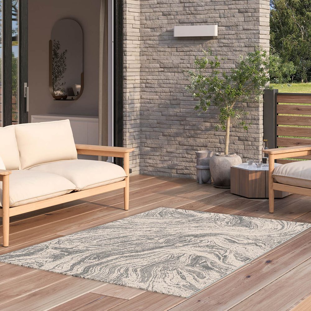 Maze Cloud Outdoor Rug