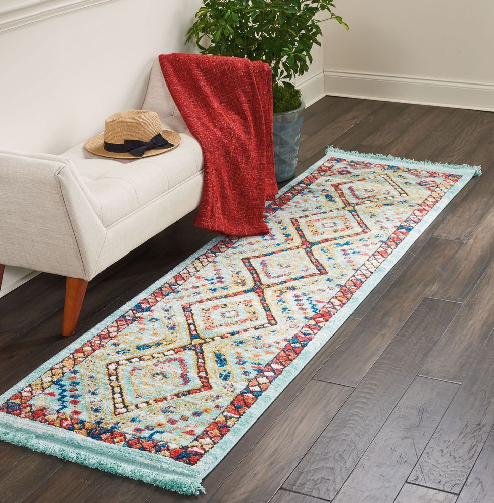 Nourison Navajo NAV02 Rug - Aqua