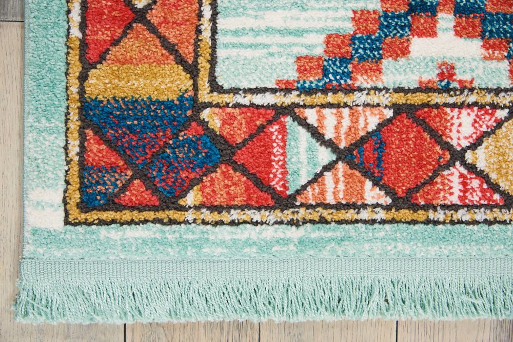 Nourison Navajo NAV02 Rug - Aqua