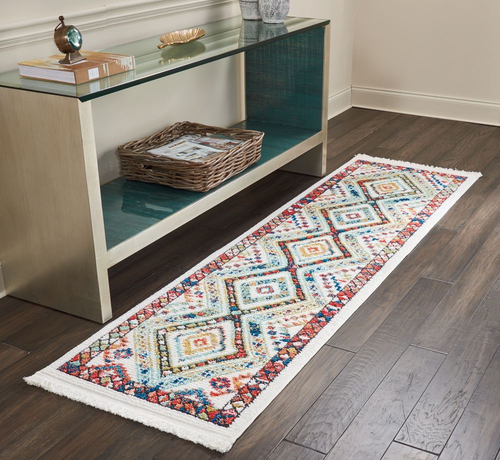 Nourison Navajo NAV02 Rug - White