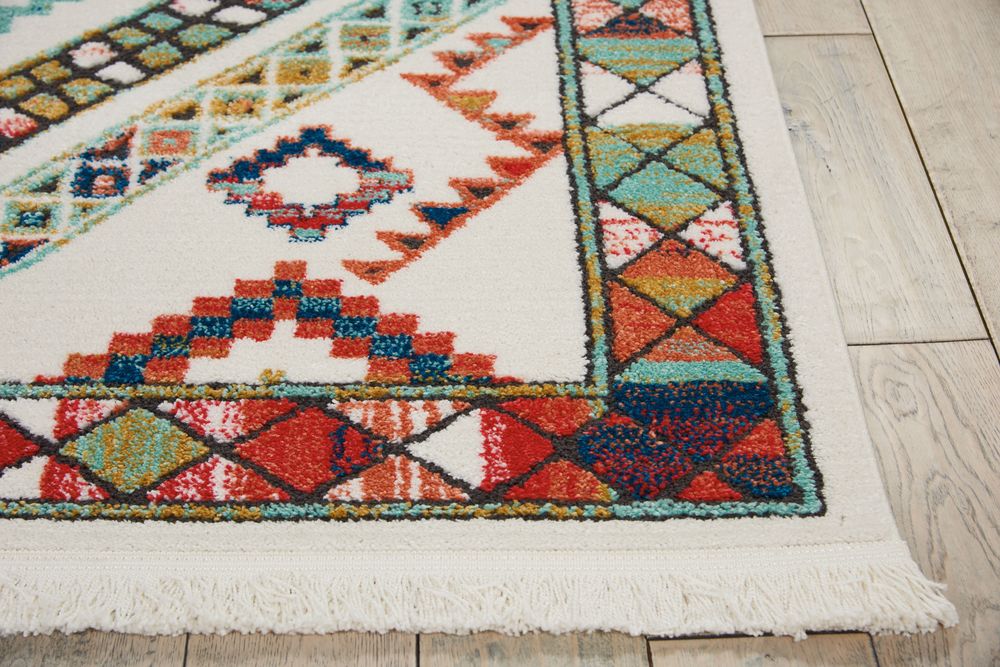 Nourison Navajo NAV02 Rug - White