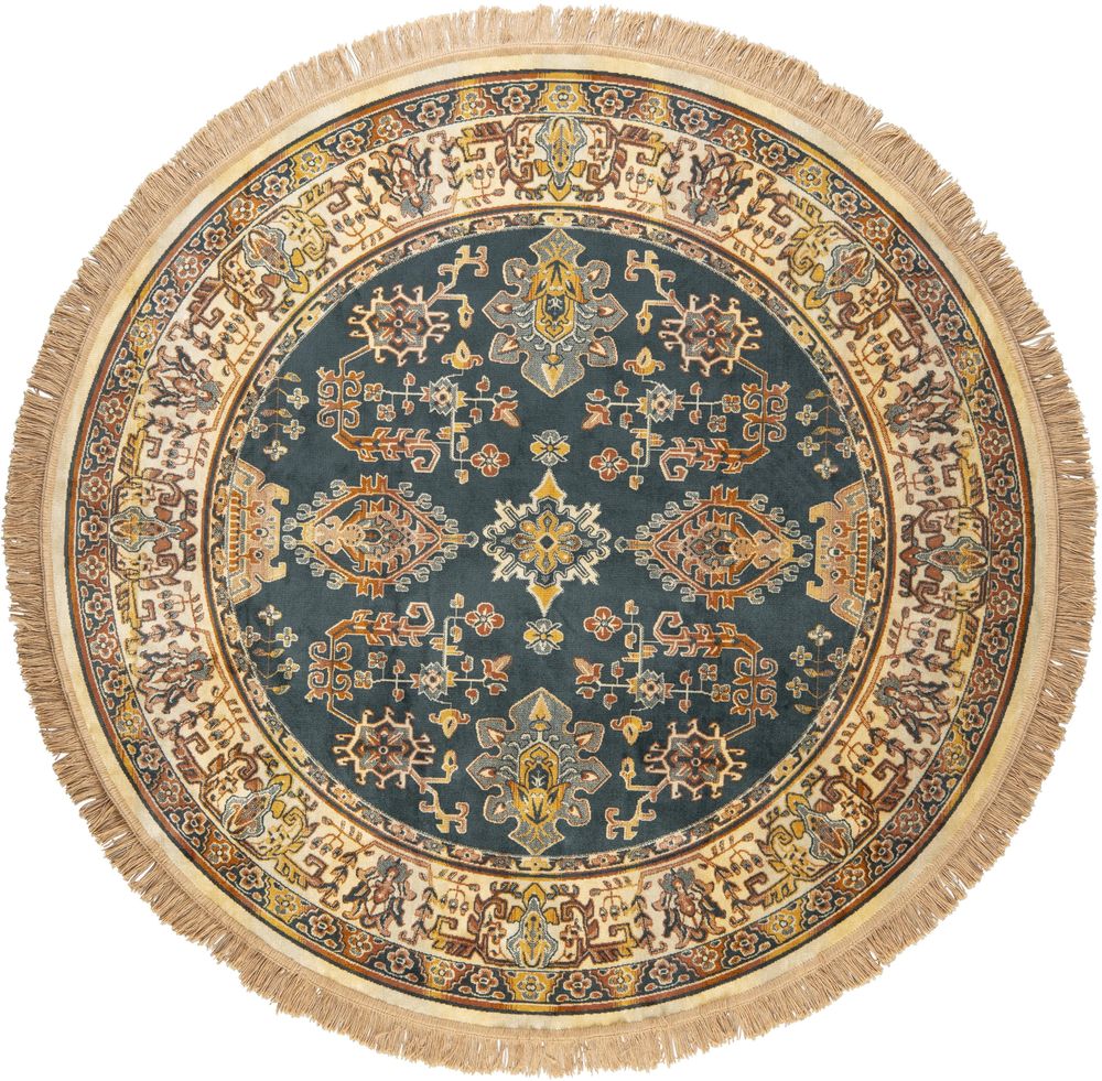 Naken Interiors Raz Round Rug - Camel