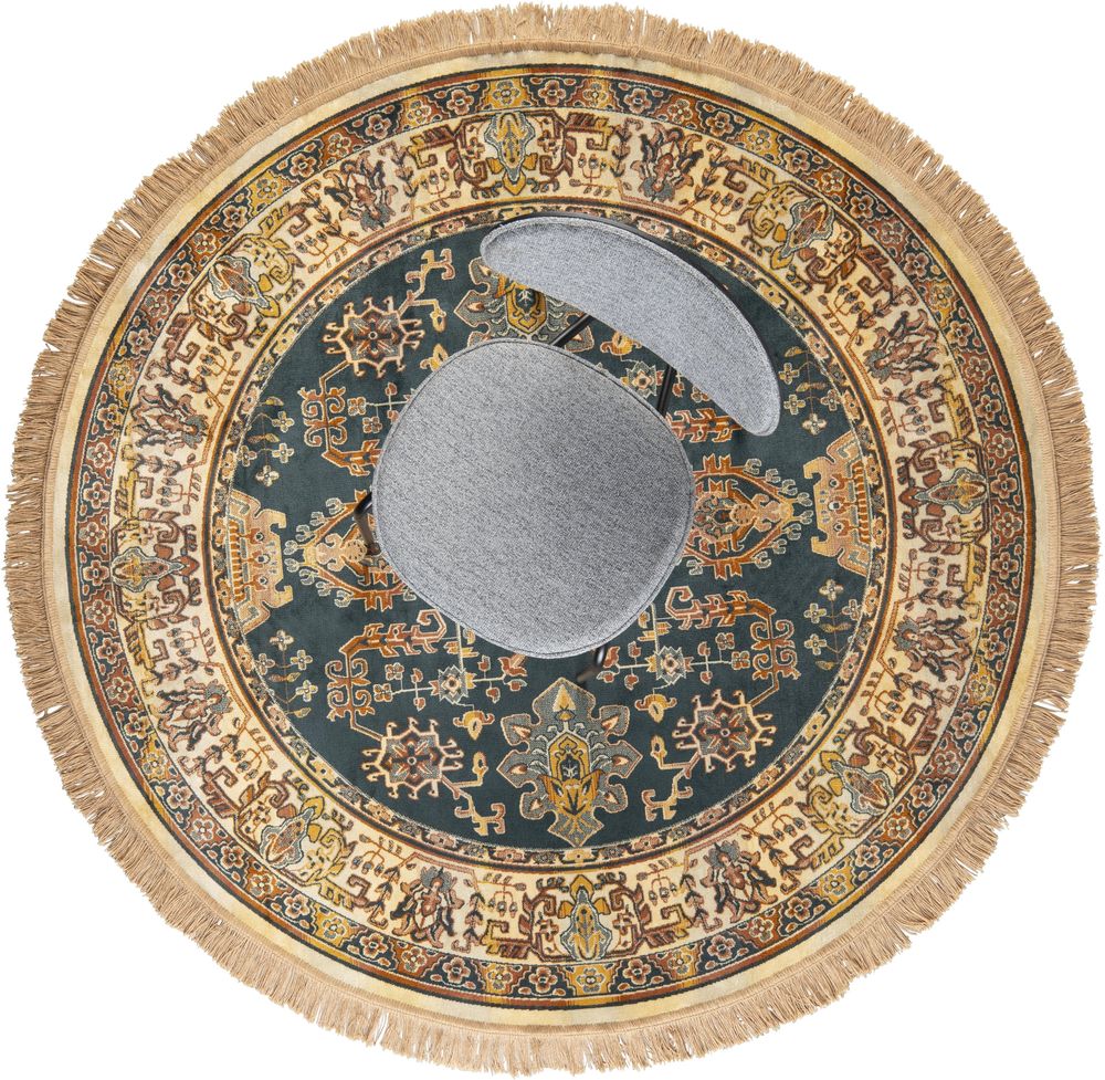 Naken Interiors Raz Round Rug - Camel