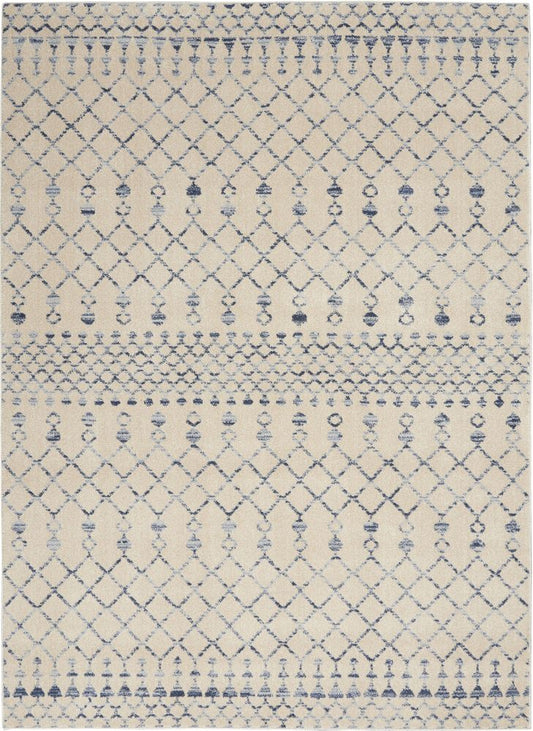 Nourison Palermo PMR03 Rug - Beige &amp; Blue