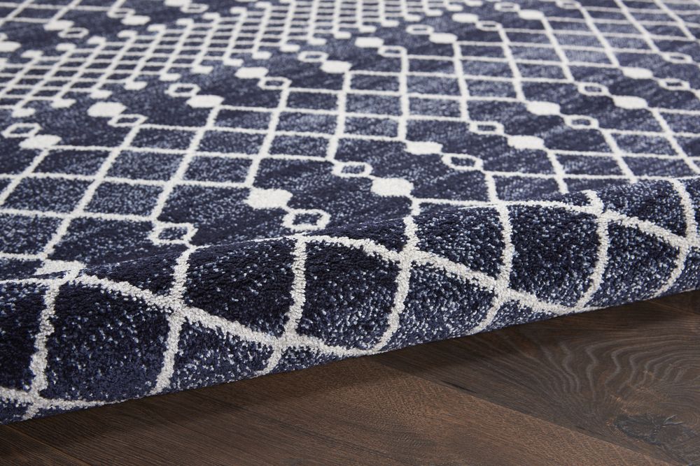 Nourison Palermo PMR03 Rug - Navy &amp; Grey