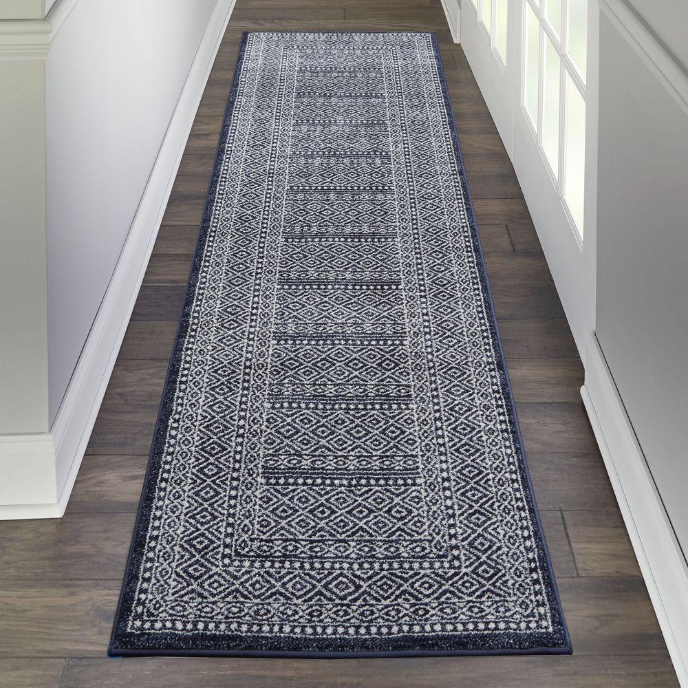 Nourison Palermo PMR04 Rug - Navy &amp; Grey