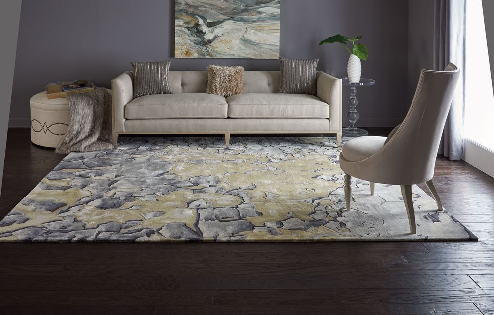 Nourison Prismatic PRS02 Rug - Beige &amp; Silver