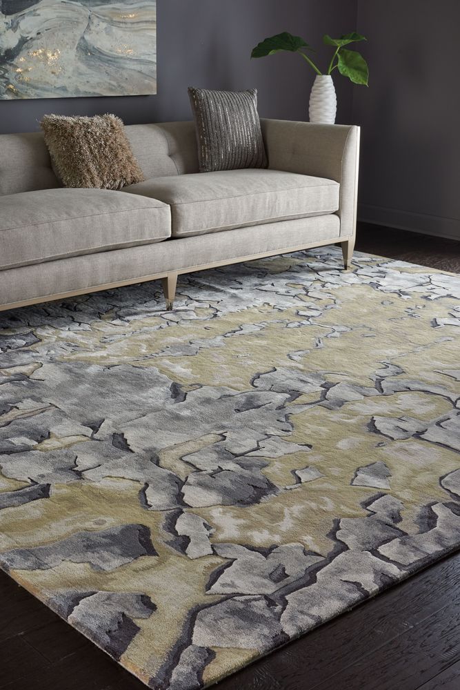 Nourison Prismatic PRS02 Rug - Beige &amp; Silver