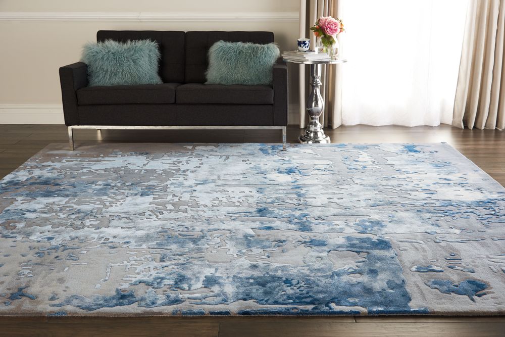 Nourison Prismatic PRS10 Rug - Blue &amp; Grey