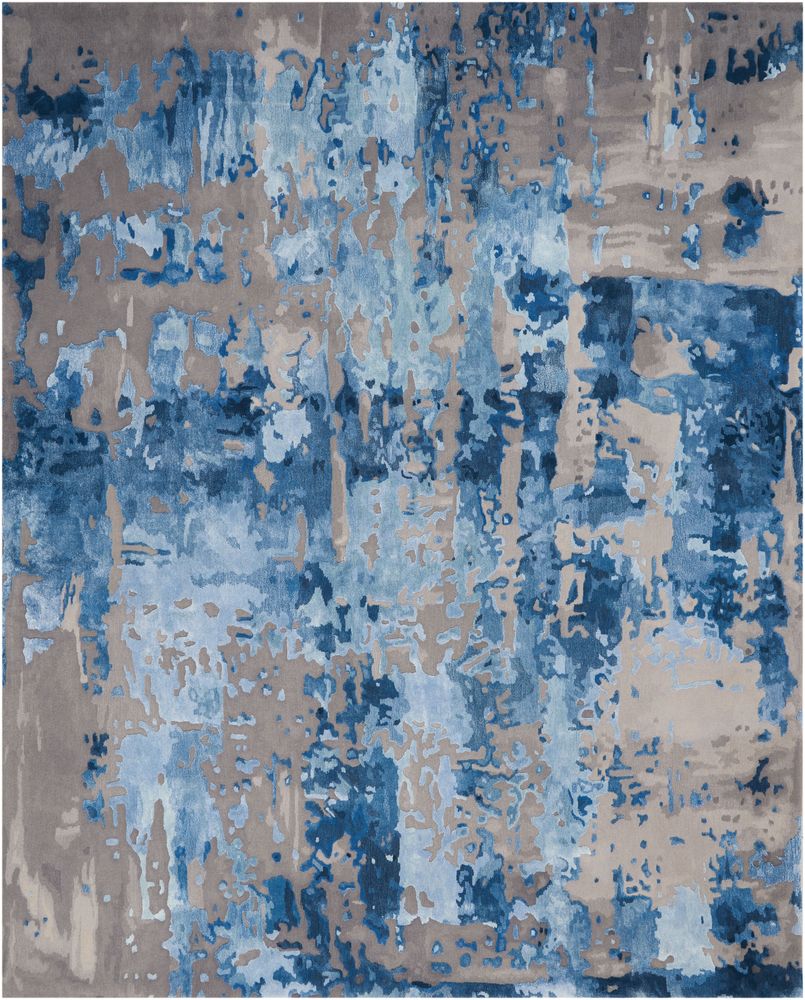 Nourison Prismatic PRS10 Rug - Blue &amp; Grey