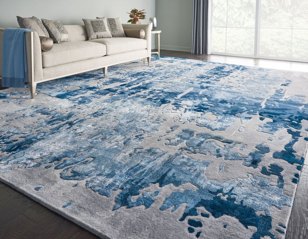 Nourison Prismatic PRS10 Rug - Blue &amp; Grey