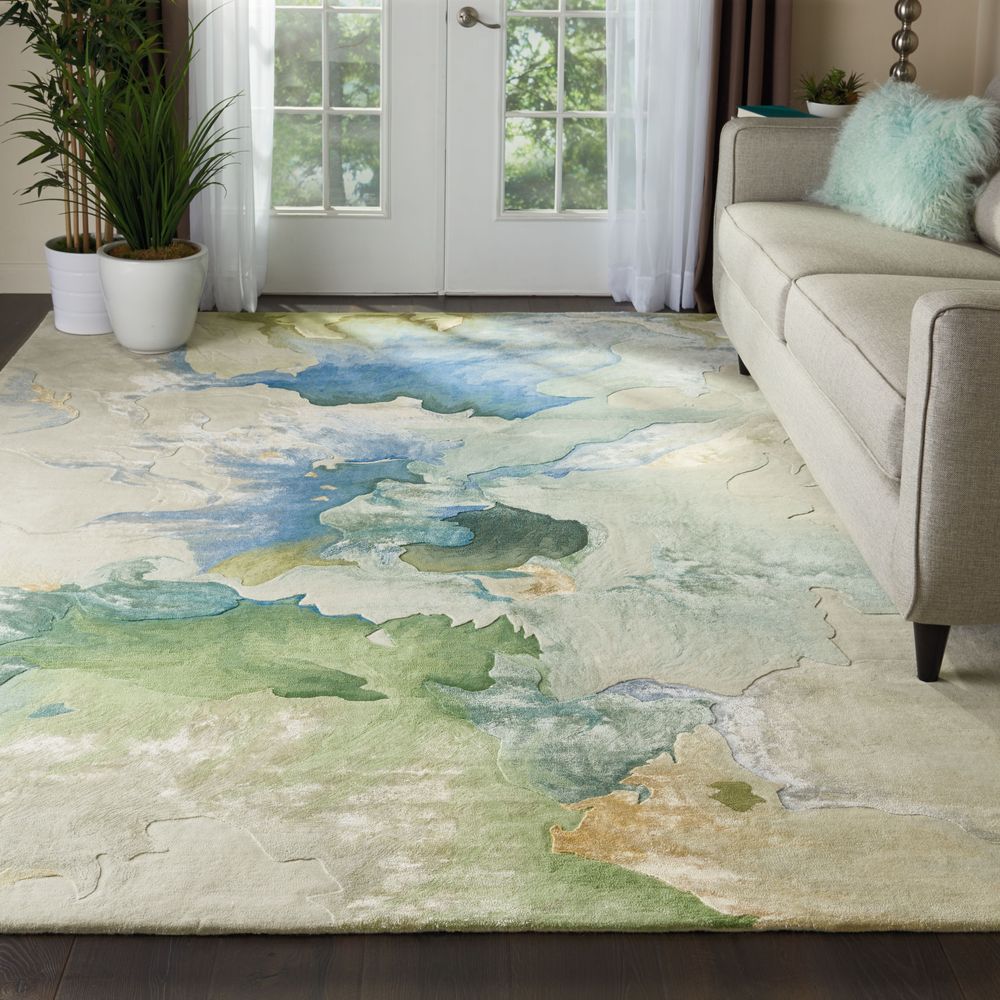 Nourison Prismatic PRS16 Rug - Seafoam