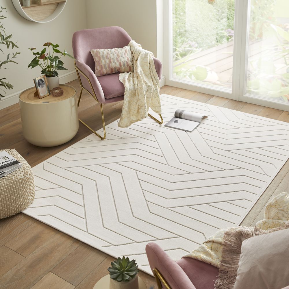 Concept Looms Maze MAZ101 Rug - Ivory