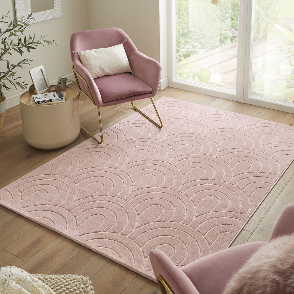 Concept Looms Maze MAZ103 Rug - Dusty Pink