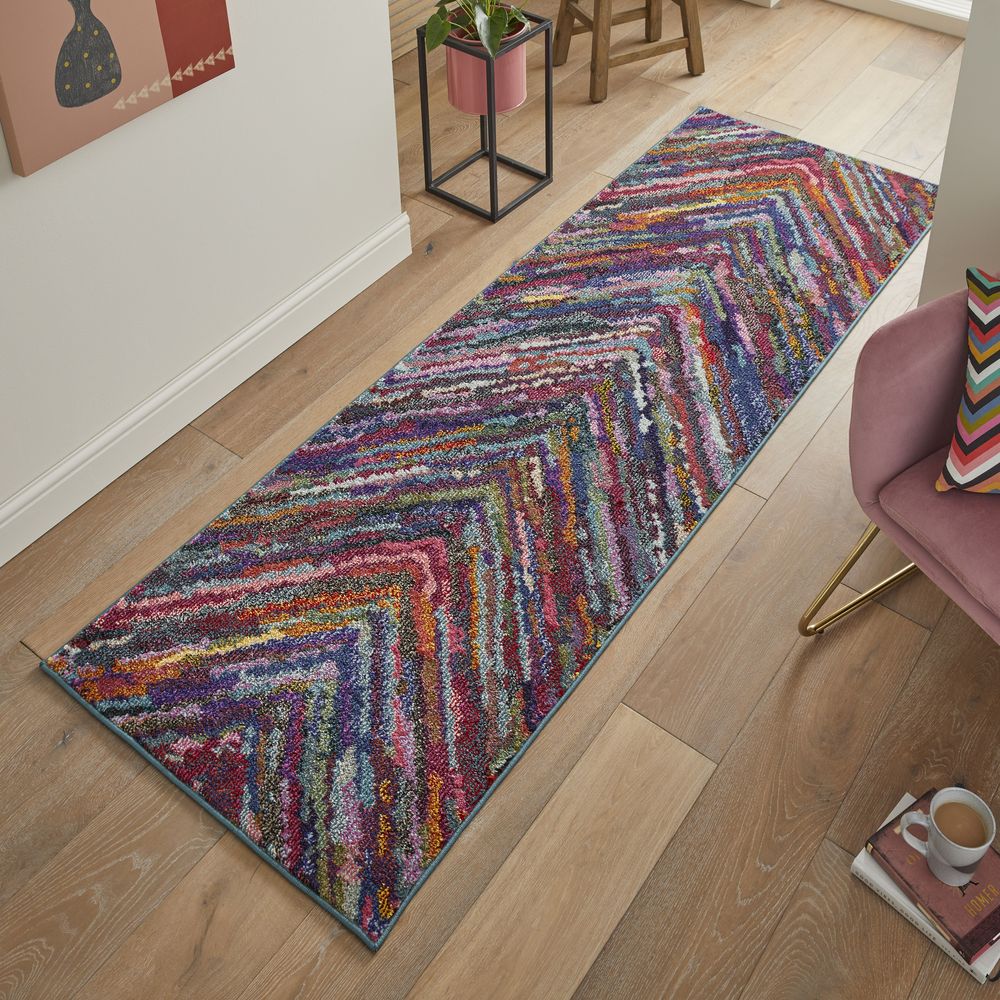 Concept Looms Carnaval CAR104 Runner Rug - Multicolour