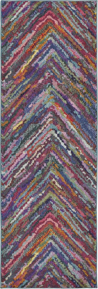 Concept Looms Carnaval CAR104 Runner Rug - Multicolour