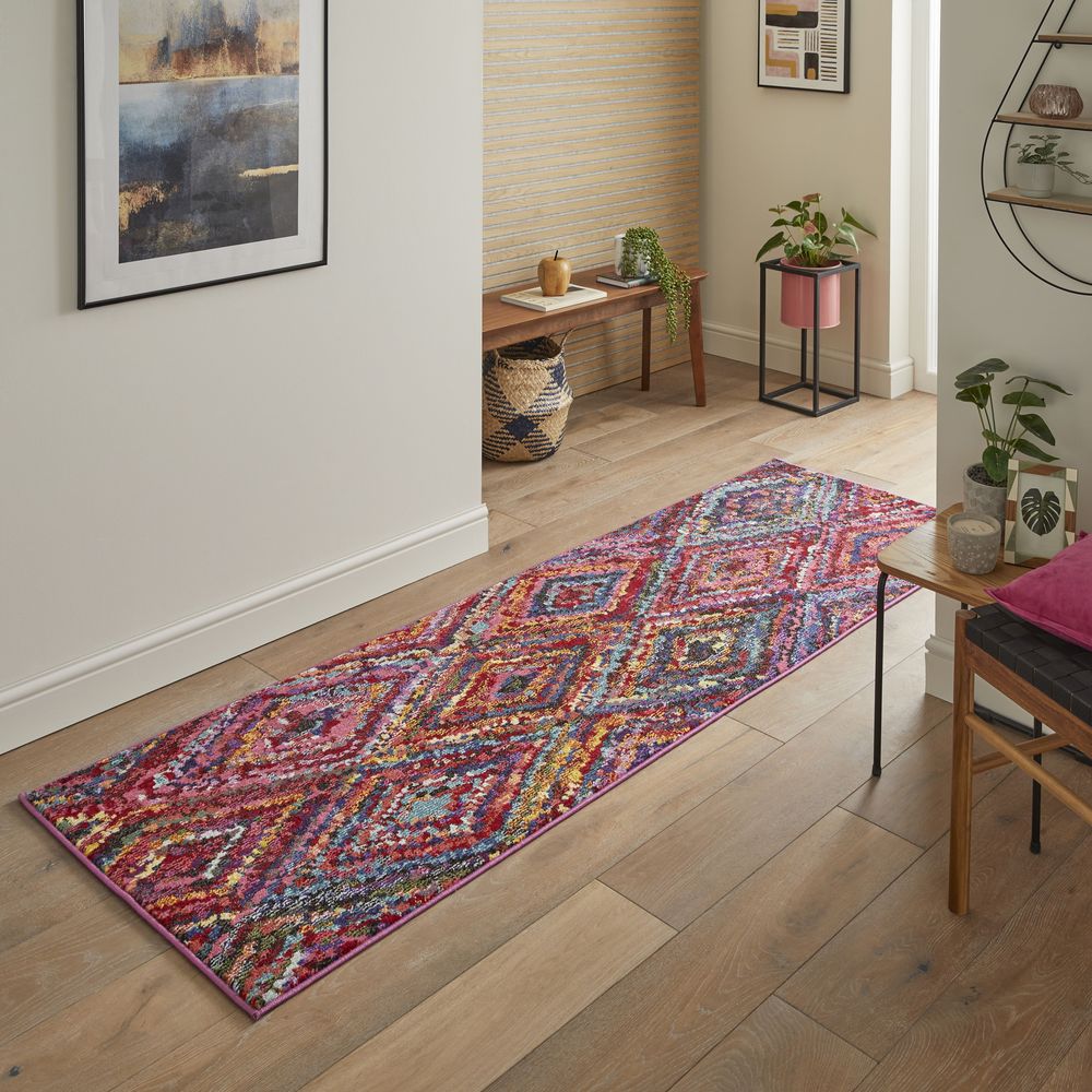 Concept Looms Carnaval CAR105 Runner Rug - Multicolour