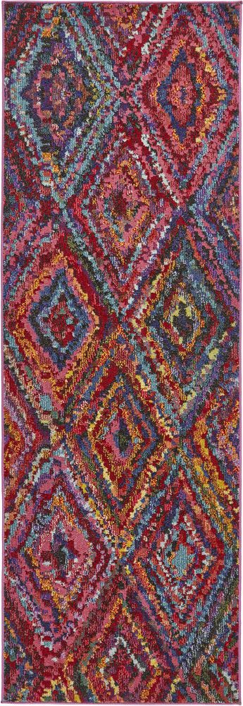 Concept Looms Carnaval CAR105 Runner Rug - Multicolour