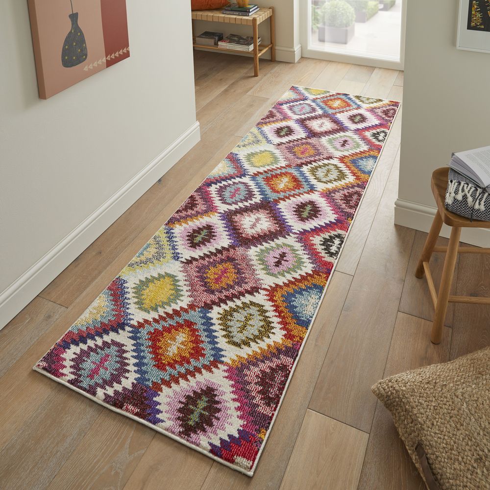 Concept Looms Carnaval CAR106 Runner Rug - Multicolour