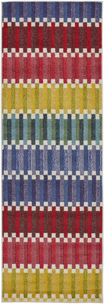 Concept Looms Carnaval CAR108 Runner Rug - Multicolour