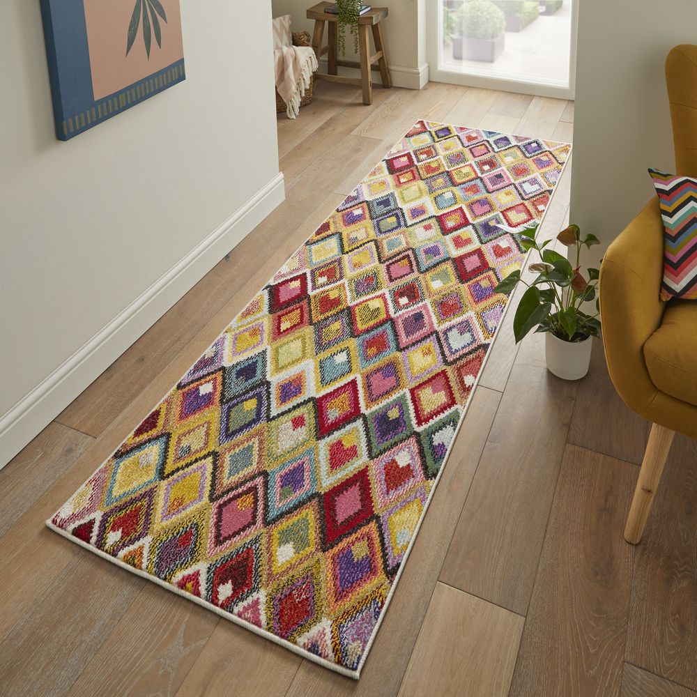 Concept Looms Carnaval CAR109 Runner Rug - Multicolour