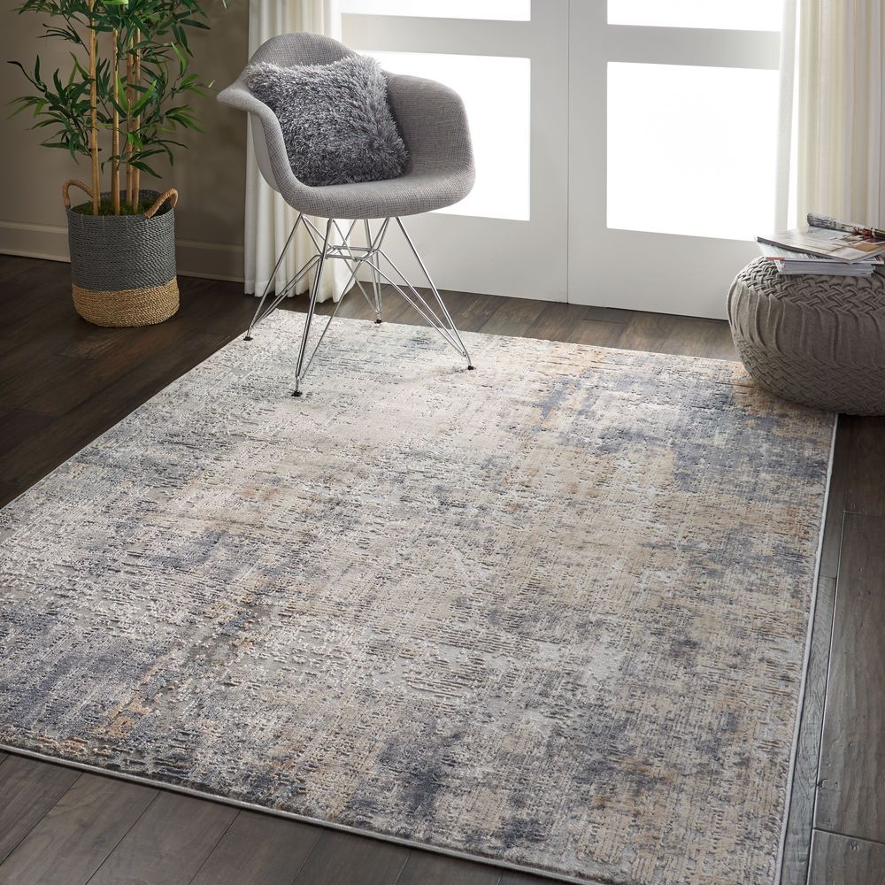 Nourison Rustic Textures RUS01 Rug - Grey &amp; Biege