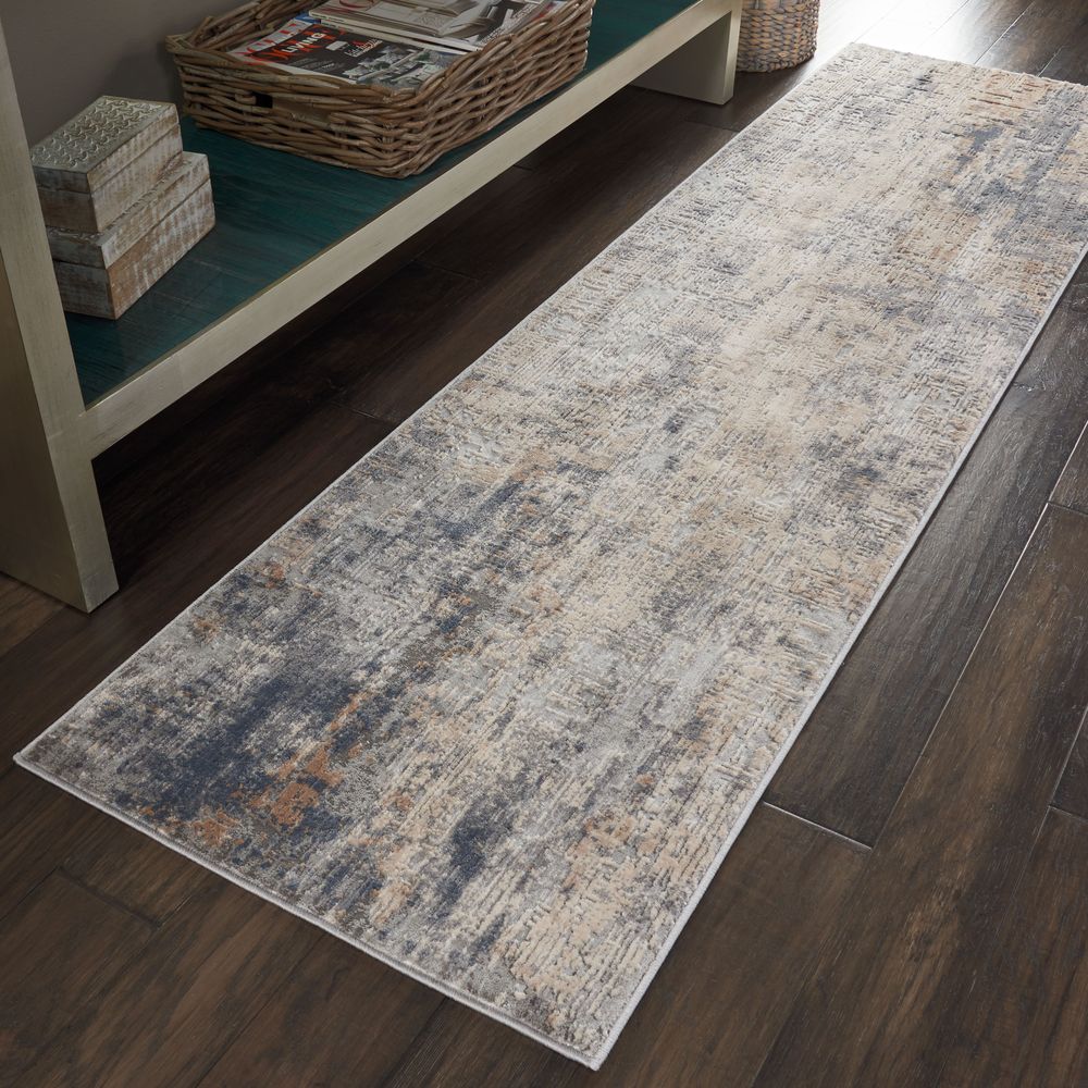 Nourison Rustic Textures RUS01 Rug - Grey &amp; Biege