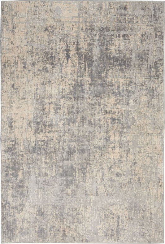 Nourison Rustic Textures RUS01 Rug - Ivory &amp; Silver