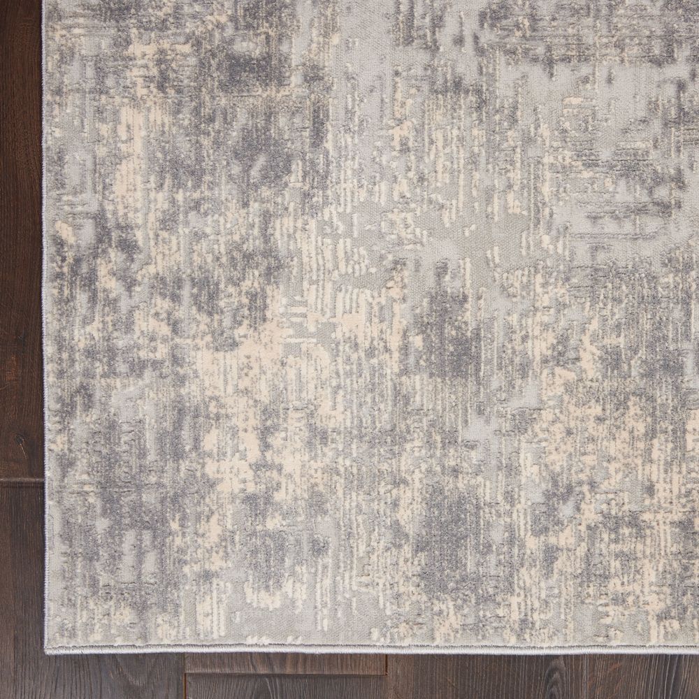 Nourison Rustic Textures RUS01 Rug - Ivory &amp; Silver