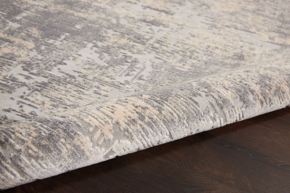 Nourison Rustic Textures RUS01 Rug - Ivory &amp; Silver