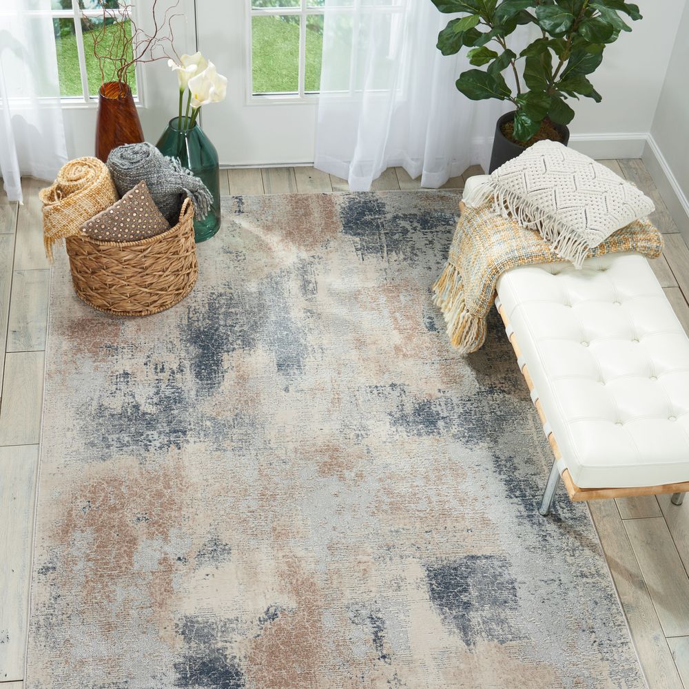 Nourison Rustic Textures RUS02 Rug - Beige &amp; Grey