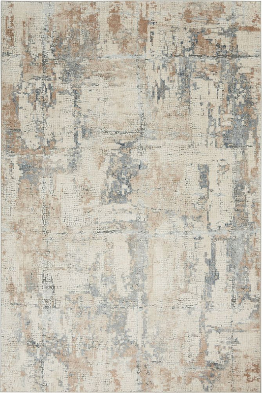 Nourison Rustic Textures RUS06 Rug - Beige &amp; Grey