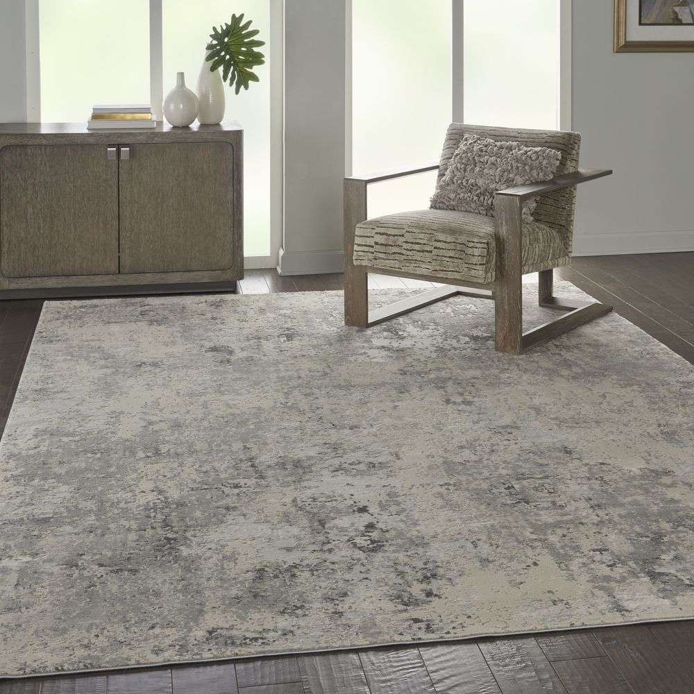 Nourison Rustic Textures RUS07 Rug - Grey &amp; Beige