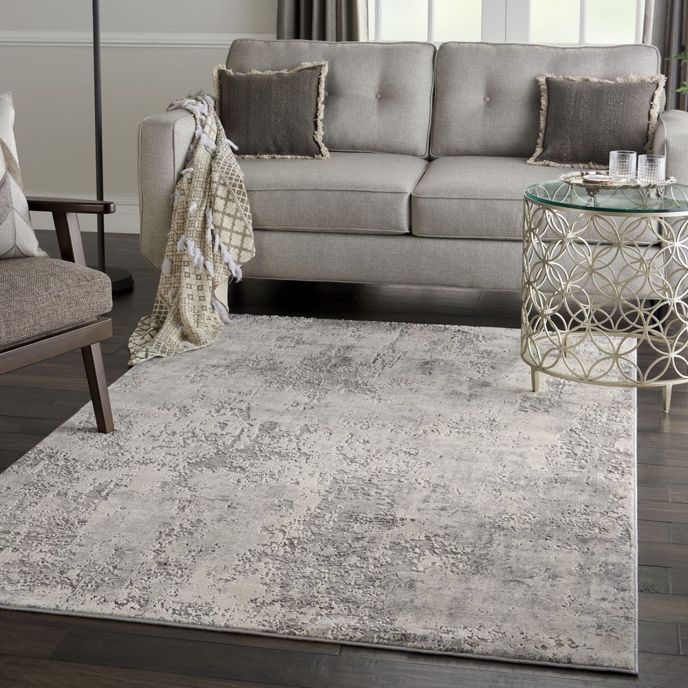 Nourison Rustic Textures RUS07 Rug - Grey &amp; Beige